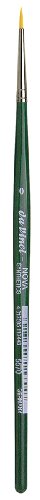 Image of da Vinci Watercolor Series 5570 CosmoTop Nova Paint Brush, Round Synthetic with Short Green Handle, Size 0