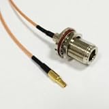 N type female bulkhead to CRC9 straight RF jumper cable RG316 15cm 6inch for 3g HUAWEI MODEM E156 E160 E169 Ships Quickly From USA