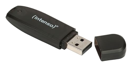 Intenso 3502470 Rainbow USB-minne, 16GB, Svart