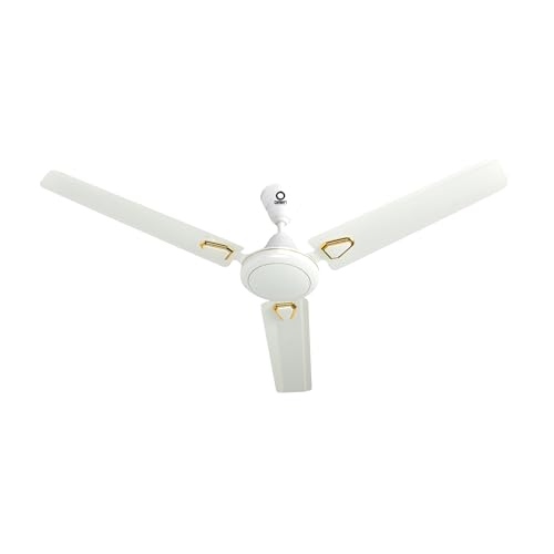 Image of Omen Changing Lives Aeroclassic Deco 1200mm Ceiling Fan for Home| Decorative Fan & Elegant Design |BEE Star Rated| High Air Delivery | Double Ball Bearing | 2 Year Warranty| (White)