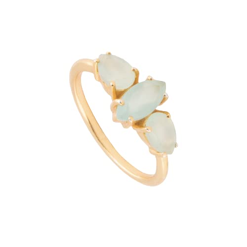 Bague Kasia Aguamarina LAVANI JEWELS ANI0110 bijou or ajustable bleu