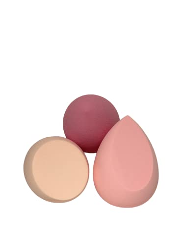 LUTTMANN® Juego de esponja de maquillaje SPONGE – Pack de 3 unidades (1 x 3 unidades) Beauty Foundation Blender Esponja seca y húmeda aplicable sin látex y lavable - imagen 7