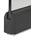 CRL SR2TBL12SL Black Powder Coat 2-5/16" x 120" Length Low Profile Tapered Sidelite Rail With Saddle
