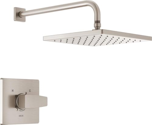 Delta Faucet Modern Raincan Square Single-Function Shower Valve T...