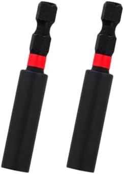 Saxton Impact Duty Srewdriver Drill Driver Strong Magnetic Bit Holders 1/4 Inch Hex Shank Fit Bosch Makita Milwaukee Dewalt etc … (2 Pack)
