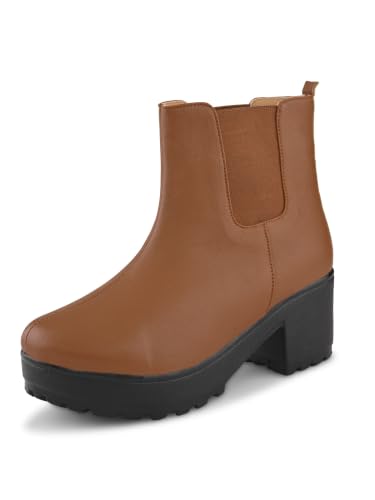 Image of XE Looks 100% Vegan Leather Attractive & Stylish Boots for Women