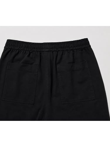 Image of Alan Jones Clothing Mens Washed Jersey Cotton Ankle Pants | Soft Stretch Jersey Cotton | Elastic Waist with Drawstring