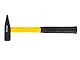 Toolland Bankhammer, Stahlkopf 500 g, Fiberglasstiel für Kraft & Langlebigkeit, gelb/schwarz