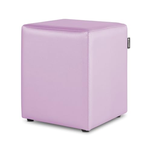 HAPPERS Puff Cubo Salón o Interior Malva