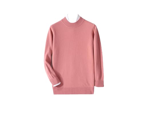 REHJJDFD Men Mock Neck Wool Sweater Slim Fit Pullover Long Sleeve Sweaters Casual Knitwear Sweaters
