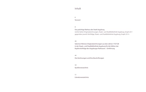 Das Prächtige Rathaus Der Stadt Augsburg: Salomon Kleiners Originalzeichnungen Aus Den Jahren 1727/2