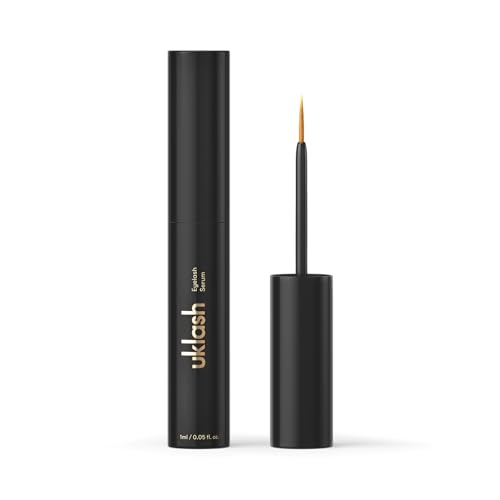 UKLASH Eyelash Serum 1ml - Starter Size Lash Serum for Longer Fuller-Looking Lashes. Clinically Proven Eyelash Growth Serum with Vitamin B5. See Visible Results In 4 Weeks. Vegan Eye Serum for Lashes