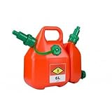 GARDEMAX Doppelkanister 6L + 2,5L, Benzin, Polyethylen hoher Dichte (HDPE) kompatibel mit Husqvarna AUTO-STOP Einfüllsystem