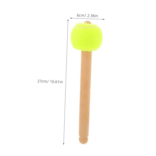 Baquetas con mango de madera para bandas de marcha, diseño ergonómico, mazos para tambor redoblante con agarre cómodo para presentaciones escolares y accesorios de percusión miniatura 2