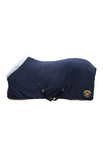 Couverture pour cheval HKM San José Karo 145 cm bleu marine à carreaux
