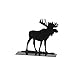 Department 56 Village Collection Accessories Wild Animal Moose and Bear Silhouette Figurine Set, 3.5 and 2 Inch, Black