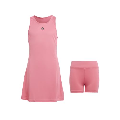 Robe tennis fille rose Adidas respirante et légère taille XL au design athlétique