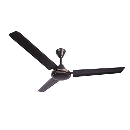 Image of Omen Changing Lives Dollar 1200mm Ceiling Fan for Home | BEE Star Rated Energy Efficient | Rust Resistant | Superior Air Delivery | High Speed | 2 Year Warranty | (Black)