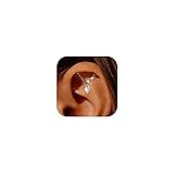 SPORCLO Hidden Helix Jewelry - Pendientes de tuerca para mujer, hipoalergénicos, de acero inoxidable quirúrgico, calibre 16, con rosca interna, piercing para lóbulo de oreja, regalo de joyería chapada