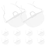iplusmile 10 Stück Teiliges Transparentes Spuckschutz Wiederverwendbare Langlebige Schutzmaske für...