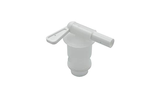 Three (3) Piece PriorityPour Water Storage Accessory Kit Includes 3/4\" HDPE Turn Spigot, 70mm Cap & Pre-drilled 70mm Center Cap for Heavy Duty Water Storage Containers