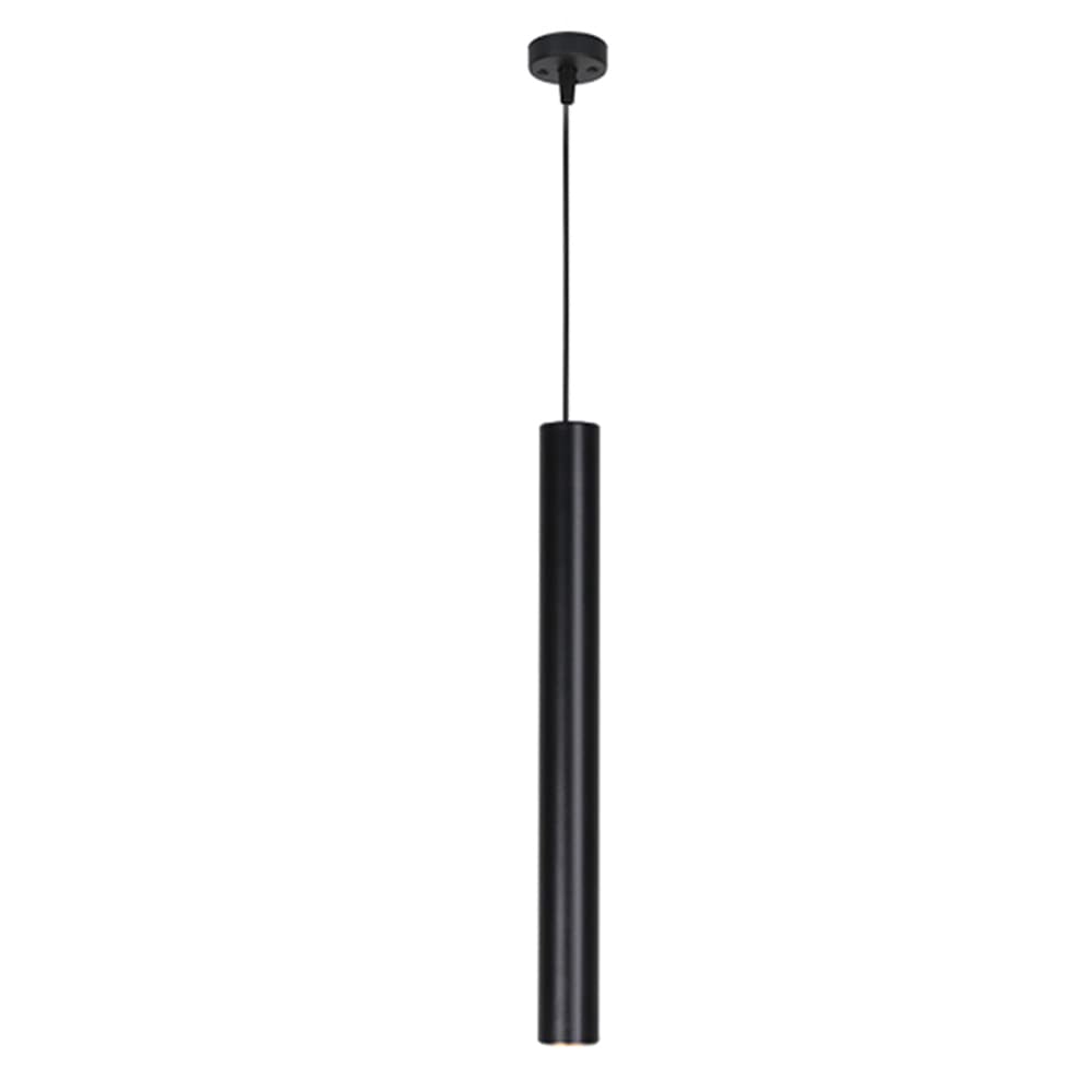 Lustre led long tube suspendu ibalods blanc 7w plafonnier cylindre 6x50cm