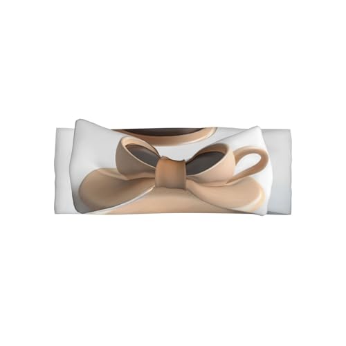 Newborn, Baby, Toddler Hair Accessories, Coffee cup on table Bow Hair Accessories, Kids Elastic Bow Headband 0-6 Months