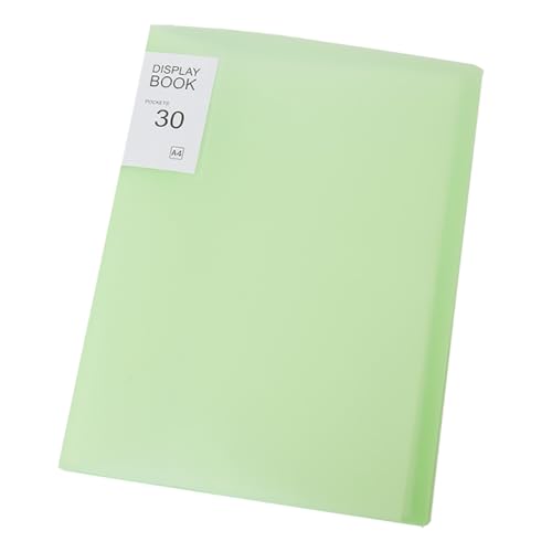 Image of A4 Diamond Pictures Storage Book for Diamond Pictures Kits 30 Pages Diamond Beads Art Painting Portfolio Presentation Storage Book Folder Clear Pockets Green