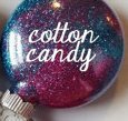 Personalized Christmas Ornament Monogram Name Glitter Bulb Custom Made Cotton Candy #TOP1