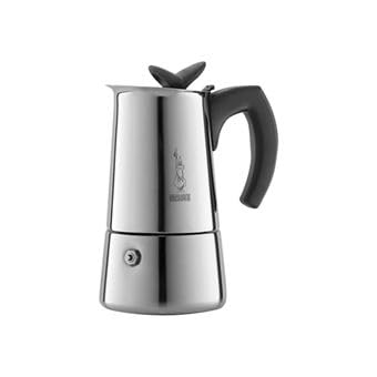 Bialetti Musa – Stove Top Rest yling Espresso Coffee Maker – Stainless Steel – Various Sizes 6 tazas acero inoxidable