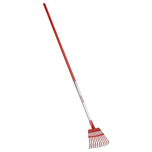 Corona RK 62060 Fixed Tine Shrub Rake, Aluminum Handle, 8-Inch Wide