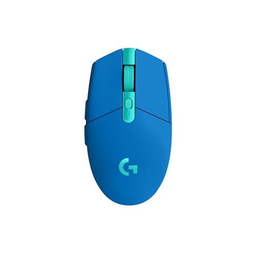 305 LIGHTSPEED Mouse Gaming Wireless, Sensore 12K HERO, 12.000 DPI, Design Leggero, 6 Pulsanti Programmabili, Batteria 250 Ore, Memoria Integrata, PC/Laptop, Blu - Mouse gaming - Immagine 6
