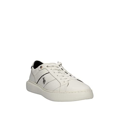 Scarpe U.S. Polo Sneaker Cryme in Pelle Bianco
