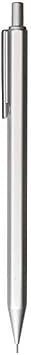 Muji 18616015 Aluminum Hex Mechanical Pencil, Lead Diameter 0.02 inches 0.5 mm, Silver