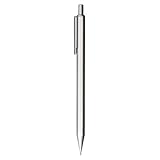 Muji 18616015 Aluminum Hex Mechanical Pencil, Lead Diameter 0.02 inches (0.5 mm), Silver