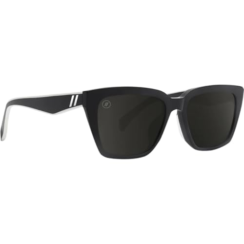 Blenders Eyewear Unisex Sunglasses Mave Collection Black Limo, Polarized, Full-frame, Cat Eye, Lifestyle, Medium-Large