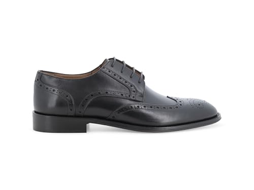 Zapatos de cola de golondrina en cuero negro Melluso: distinción de alta gama