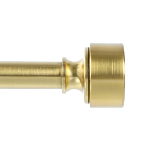 Brass Curtain Rods for Windows 48 to 84 Inch(4-7ft), 1