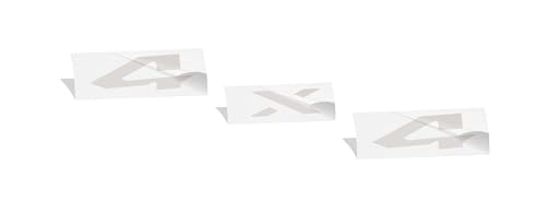 Image of Reflective Concepts 4x4 Emblem Overlay Decal Sticker -Fits: 2019-2026 Ram, NOT for Classic - (Color: Reflective Light Silver)