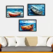 Décoration murale chambre apaisante avec triptyque océan MAIMANG - 4