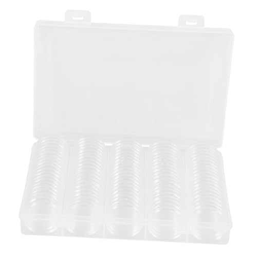Capsulas transparentes para monedas con estuche organizador miniatura 1