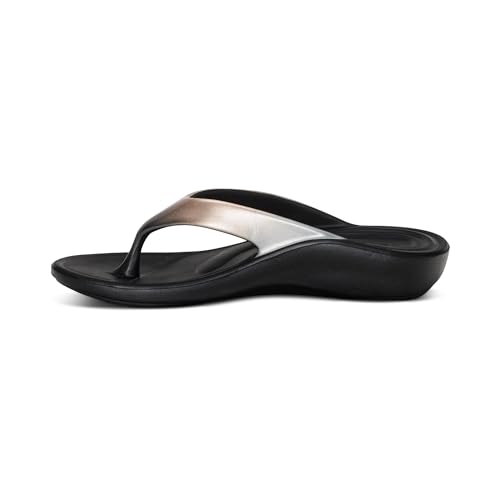 Image of Aetrex Maui Orthopedic Flip Flops for Women Arch Support - Pressure Relief Water-friendly Shock Absorption Super Soft UltraSky EVA Foam Flip Flops