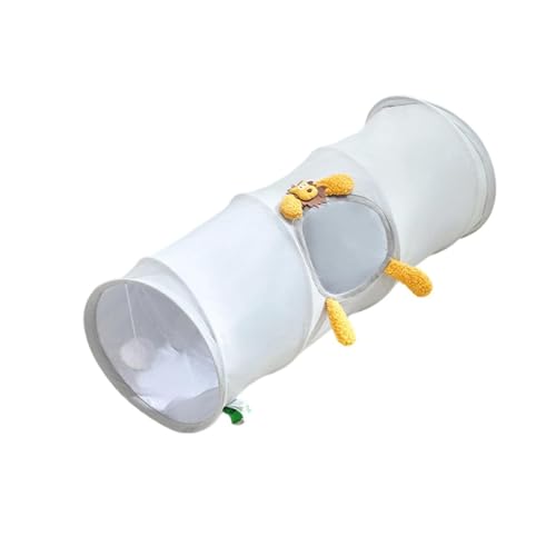 Juguete túnel para gatos con agujero para mirar y estructura plegable 2
