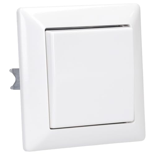 Jung Komplett-Set: Rahmen AS 581 WW, Wippschalter 506 U, Wippe AS 591 WW