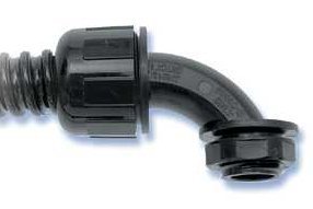 Heyco 8427 HFC 3/4-90R Black Sweep Connector (Package of 10)