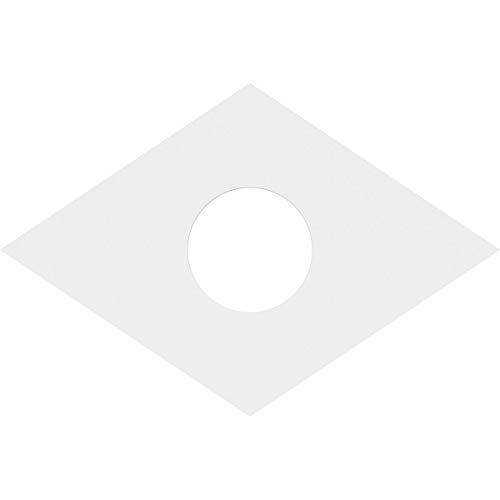 Image of Ekena Millwork CMP28X18DD-07000 Diamond Architectural Grade PVC Contemporary Urethane Ceiling Medallions 28 inchW x 18 5 /8 inchH x 7 inchID x 9 3 /4 inchC x 1 inchP