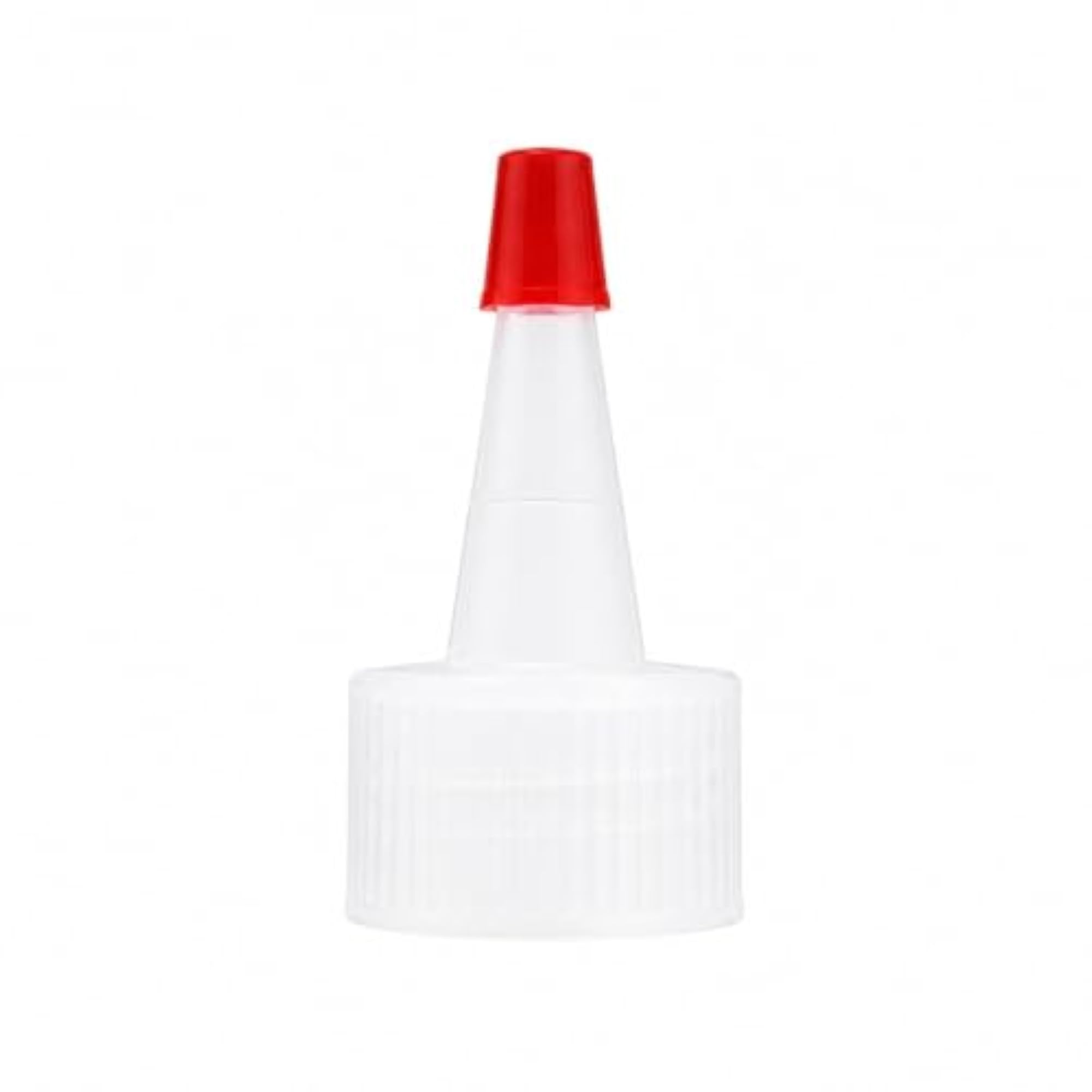 3 Pack 8 oz Clear Boston Plastic Bottles, Yorker with Red Tip