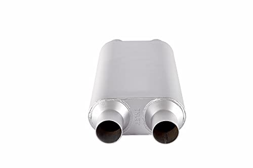 Floshine Universal 80Series Mufflers,2.25 Inch Inlet/2.25 Inch Outlet，Performance Automotive Muffler Exhaust Fh4554 #TOP6