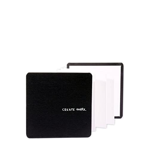 Paperfuel Leporello PF203605 - Bloc de dibujo (300 g/m², 35 hojas en blanco, 10 x 10 cm, para escritura a mano, scrapbooking y otras manualidades de papel, color blanco, talla única) Cover