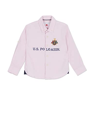 Image of U.S. POLO ASSN. Kids Regular fit Embroidered Cotton Long Sleeves Casual Shirts